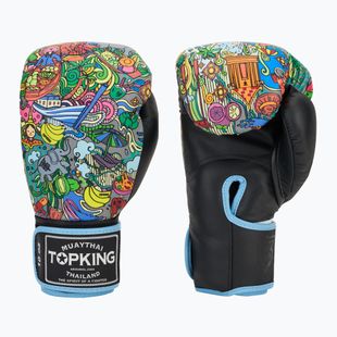 Guanti da boxe Top King Boxing Culture neri TKBGCT-TH-SL-BK