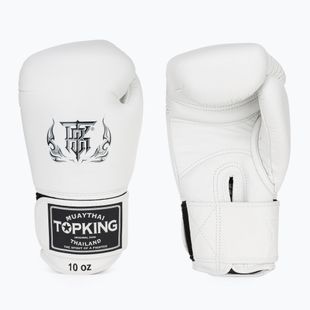 Top King Muay Thai Ultimate guanti da boxe bianchi