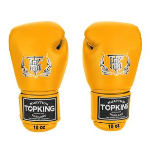 Top King Muay Thai Ultimate guanti da boxe gialli