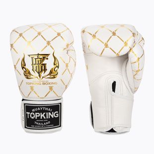Guanti da boxe Top King Boxing Chain bianco/oro
