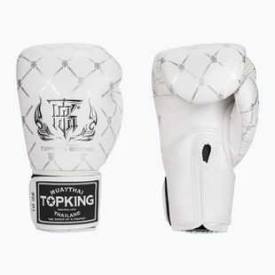 Guanti da boxe Top King Boxing Chain bianco/argento