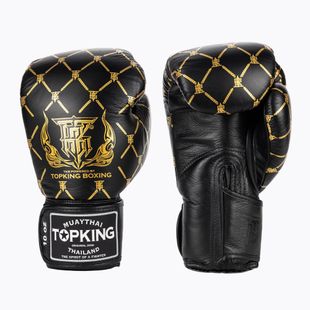 Guanti a catena Top King Boxing nero/oro