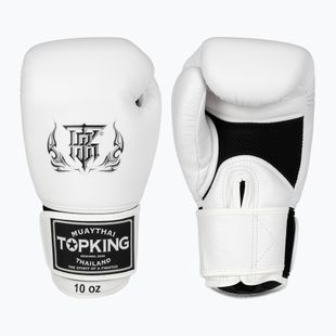 Top King Muay Thai Ultimate Air guantoni da boxe bianchi