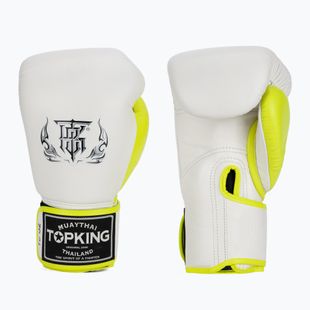 Guanti da boxe Top King Boxing Reborn bianco/giallo