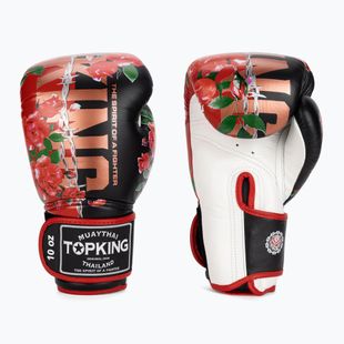 Guanti da boxe Top King Rose bianco/nero