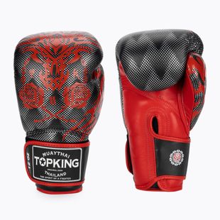 Guanti da boxe Top King Boxing Dragon rosso/nero