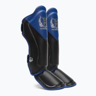 Top King Shin Guards protezioni per tibia e piede Blend nero/blu