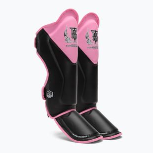 Top King Shin Guards protezioni per tibia e piede Blend nero/rosa