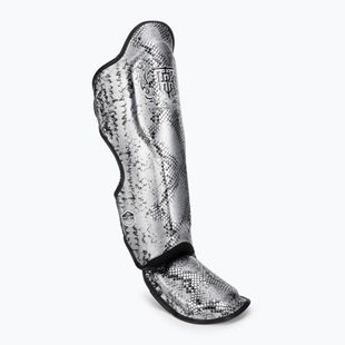 Protezioni per tibia Top King Super Star nero/argento