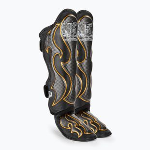 Protettori per tibia e piede Top King Empower nero/argento