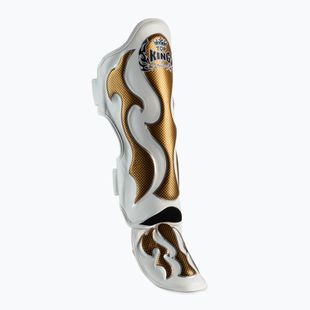 Protezioni per tibie e piedi Top King Empower bianco/oro