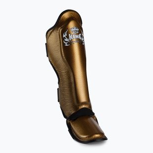 Protezioni per tibie Top King Super Snake nero/oro