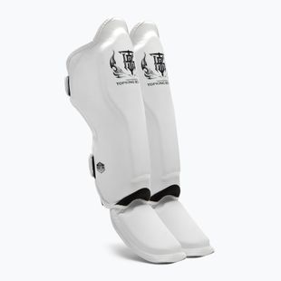 Protezioni per tibia e piede bianche Top King Pro Semi Leather