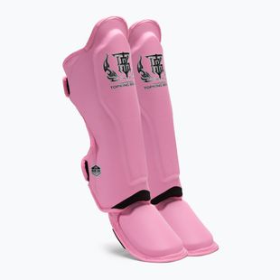 Protezioni per tibia e piede rosa Top King Pro Semi Leather