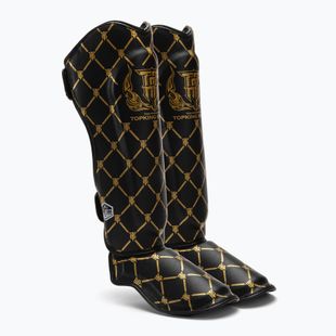 Protezioni per tibia e piede Top King Chain nero/oro