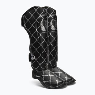 Protezioni per tibie e piedi Top King Chain nero/argento