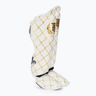 Protezioni per tibia e piede Top King Chain bianco/oro