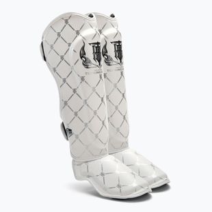 Protezioni per tibia e piede Top King Chain bianco/argento