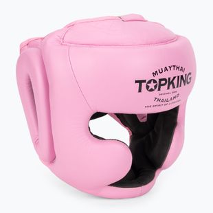 Top King Casco da boxe rosa a copertura totale