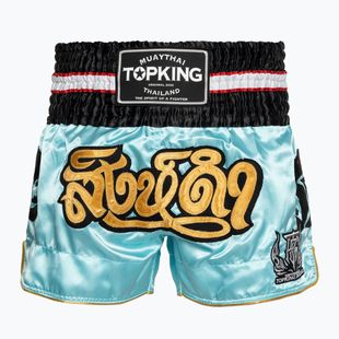 Pantaloncini da allenamento Top King Kickboxing blu chiaro