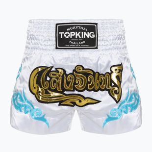 Pantaloncini da allenamento Top King Kickboxing bianchi