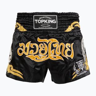Pantaloncini da allenamento Top King Thai Boxe nero/oro