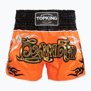 Pantaloncini da allenamento Top King Thai Boxe arancio/nero