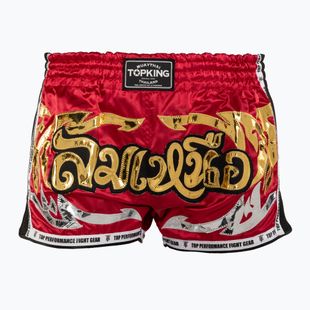 Pantaloncini da allenamento Top King Retro Muaythai marrone/oro