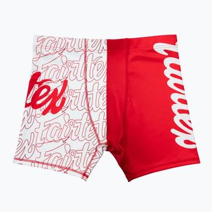 Pantaloncini da allenamento Fairtex Vale Tudo CP4 rosso