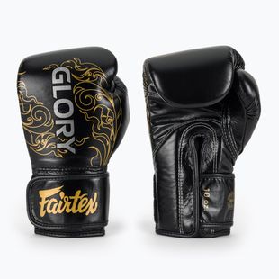Guanti da boxe Fairtex Glory Kickboxing Competition Training nero/oro
