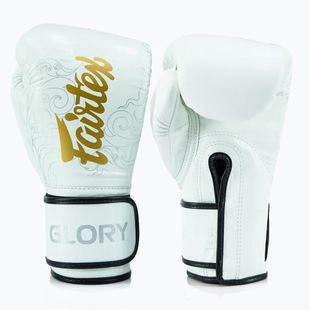 Guanti da boxe Fairtex Glory Kickboxing Competition Training bianco