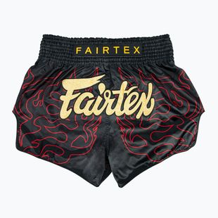 Pantaloncini da allenamento Fairtex Muay Thai BS1920 'Lava' nero