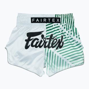 Pantaloncini da allenamento Fairtex Muay Thai BS1923 'Racer' bianco