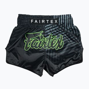 Pantaloncini da allenamento Fairtex Muay Thai BS1924 'Racer' nero