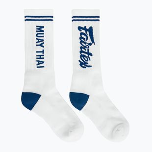 Calzini Fairtex "Muay Thai" bianco/blu