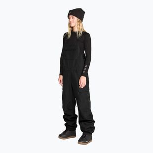 Pantaloni da snowboard da donna Volcom Crestron 3D Stretch Bib Overall black