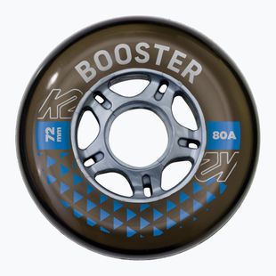 K2 Booster W/ ILQ 5 72 mm/82A ruote rollerblade 8 pezzi nero.
