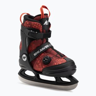 Pattini da ghiaccio ricreativi per bambini K2 Rink Raven Boa Jr red