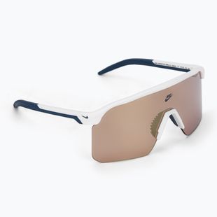 Occhiali da sole Nike Expedition Shield E bianco opaco/cromo stradale a specchio