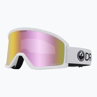 Maschera da sci DRAGON DX3 OTG white/lumalens pink ion