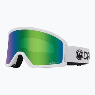 Maschere da sci DRAGON DX3 OTG white/lumalens green ion