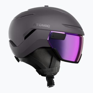 Casco da sci Atomic Savor GT Visor Stereo iron ore/purple stereo