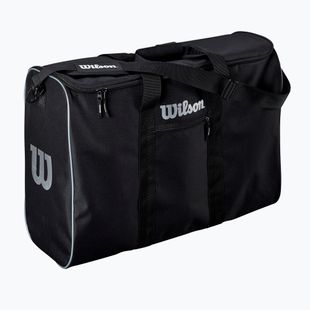 Borsa per palloni da basket Wilson Travel Basket 6 Ball black/silver