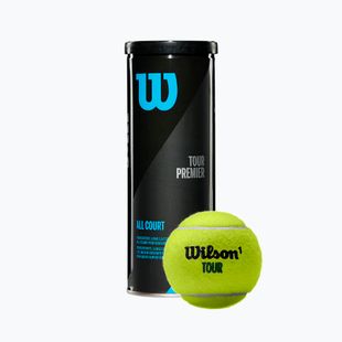 Palline da tennis Wilson Tour Premier All Ct 3 pezzi giallo WRT109400
