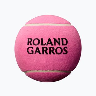 Pallina da tennis Wilson Roland Garros 5 Mini Jumbo rosa con autografo