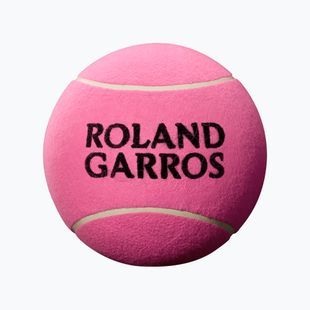 Pallina da tennis Wilson Roland Garros 9 Jumbo rosa autografata