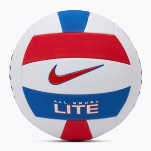 Nike All Court Lite pallavolo bianco / università rosso / gioco reale / università rosso dimensioni 5
