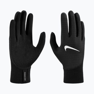 Guanti da corsa Nike Therma-Fit Pacer Sphere Midweight RG da donna nero/nero/argento