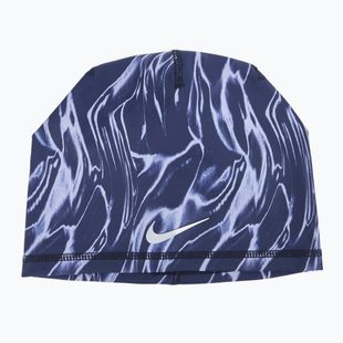 Nike Dri-Fit Peak Uncuffed Beanie Stampato blu void/argento