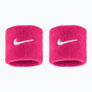 Fasce da polso Nike Swoosh Classic Wristbands 2 pz. vivid pink/white